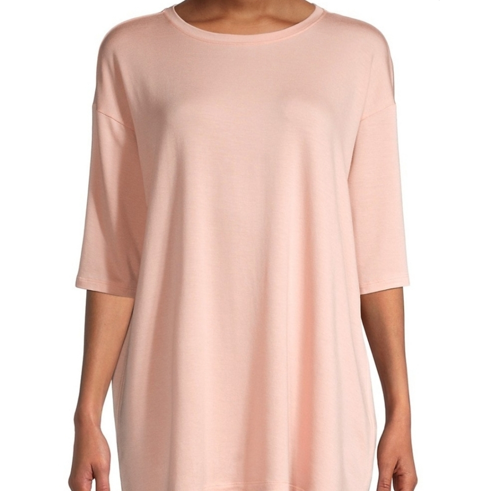 Eileen Fisher Tshirt Blush Tunic Boxy XXS Pink